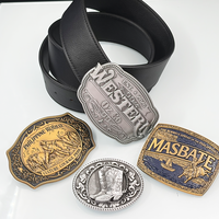 Fabricant de boucles de ceinture en alliage de zinc moulé sous pression CNC, boucles de ceinture western personnalisées, chromées avec votre logo, réponse rapide
