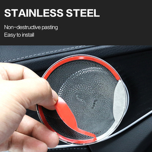 4 pièces pour <span class=keywords><strong>Mercedes</strong></span> Benz W213 W205 X253 E C <span class=keywords><strong>GLC</strong></span> <span class=keywords><strong>classe</strong></span> C180 voiture porte Audio couverture haut-parleur intérieur Kits accessoire pour C200 C300 E200 - Product Image 4
