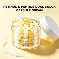 Crème Visage Anti-Âge et Raffermissante OEM 5 Peptides Rétinol Micro Capsules Vitamine E Jour et Nuit 70g