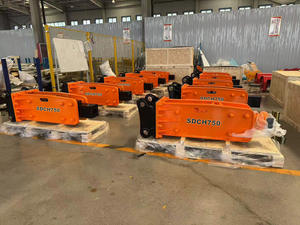 Martillo de excavadora de tipo superior de 6-8 toneladas, martillo hidráulico, rompedor de rocas para excavadora, obras de maquinaria de construcción - Product Image 4