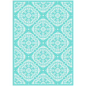 Khuôn Tô Lụa Họa Tiết Hoa Mạn Đà La Khuôn Tô Biển Hiệu Tự Dính Tái Sử Dụng - Product Image 5