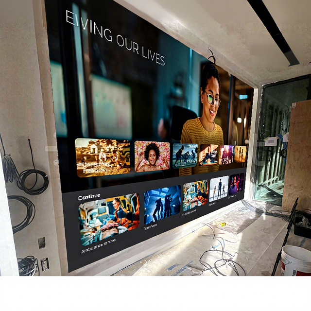 Canbest U COB P0.9 0.9mm 4800X2700mm 15.74Ftx8.84Ft Indoor Led Video Wall Display Screen for Home Cinema in USA
