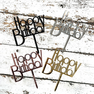 Buon <span class=keywords><strong>compleanno</strong></span> i migliori <span class=keywords><strong>auguri</strong></span> per te Cake Topper acrilico - Product Image 1