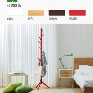 Simple floor-standing solid wood <b>clothes</b> <b>rack</b>, easy-to-assemble storage <b>rack</b> for bedroom and home use. - Product Image 5