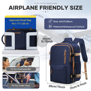 Bolsas <span class=keywords><strong>de</strong></span> Vacío para Ropa, Compresión para Viajes, Bomba Manual para Viajes en Avión, Bolsa <span class=keywords><strong>de</strong></span> Mano para Ryanair, <span class=keywords><strong>Mochila</strong></span> Universal <span class=keywords><strong>de</strong></span> Doble Asa - Product Image 2