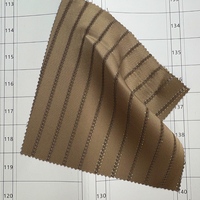 Tissu satiné en acétate à rayures argentées scintillantes de luxe, 190 GSM, matériau non transparent pour abaya et châle islamiques