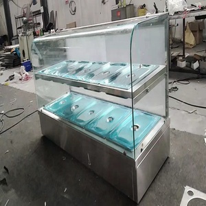 ตู้โชว์อุ่นอาหาร2ชั้นแบบ <span class=keywords><strong>BMS</strong></span>-5G-10pans กระจกโค้งพร้อมประตูบานเลื่อนด้านหลัง - Product Image 2