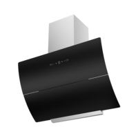 Hotte aspirante électrique intelligente à ventilation, nouveau design OEM, nettoyage automatique, en verre trempé, pour usage hôtelier et domestique, certifiée CE CB