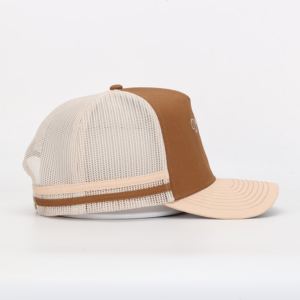 Casquettes de camionneur en coton à logo personnalisé unisexe, impression numérique, design rayé élégant pour l'extérieur et les voyages - Product Image 3
