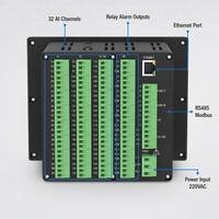 Renkli LCD Dokunmatik Ekranlı Veri Kaydedici 32 Kanallı Endüstriyel Kağıtsız Kayıt Cihazı Ethernet Web İzleme Özellikli Modbus RTU