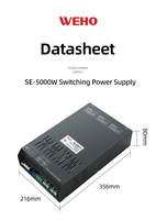 Chine Fabrication SE-5000 alimentation cc réglable 5000W 12V/24V/36V/48V/60V/72V/110V/220V alimentation à découpage haute puissance