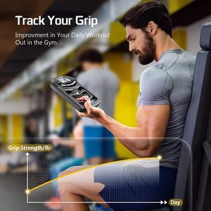 Entraîneur de force de préhension - Testeur numérique électronique pour exercices des bras, appareil portable d'entraînement des mains avec mesureur de force - Product Image 5