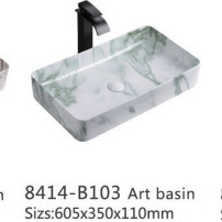 <span class=keywords><strong>Lavabo</strong></span> de Sobremesa Ultrafino Moderno y Sencillo con Impresión por Transferencia de Agua, Sin Orificios, Personalización de Logotipo para Baño o Balcón - Product Image 3