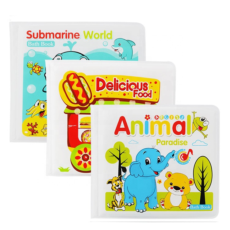 Детские Водонепроницаемые игрушки для ванной комнаты книга воды книги ванна книги