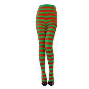 Collants rayés de <span class=keywords><strong>Noël</strong></span> et d'Halloween pour femmes, mode de fête, taille haute, colorés et opaques, vente en gros - Product Image 3