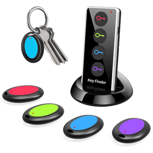 Traceur <span class=keywords><strong>GPS</strong></span> sans fil pour localisateur de clés avec éclairage et alarme sonore, batterie rechargeable, en plastique - Product Image 1