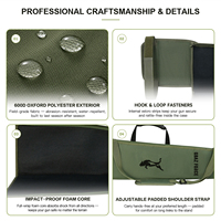 Sac de tir rembourré en mousse GAF personnalisé OEM en polyester Oxford 600D de 50,4 pouces, étui souple pour fusil de chasse aux oiseaux aquatiques, pour la chasse au canard et à l'oie