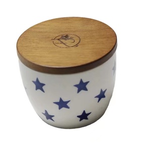 Tarros de almacenamiento de bambú y madera con tapas selladas y logotipo grabado personalizado para el hogar, ideales para botellas de vidrio. - Product Image 1
