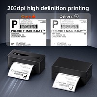 Imprimante thermique portable mini 203 dpi pour étiquettes adhésives, imprimante de codes-barres pour téléphone portable, expédition, bureau et entrepôt