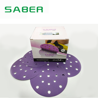 Disques abrasifs en céramique violette de 150 mm (6 pouces) à fixation auto-agrippante pour réparation de carrosserie automobile et décapage de peinture – Approvisionnement direct usine OEM