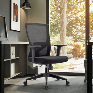 Silla de Oficina Ejecutiva Giratoria Ergonómica Moderna y Económica, Ajustable en Altura, con Tapicería de Tela - Product Image 3