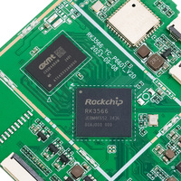 Carte HMI intelligente Android/Linux Rockchip Rk3566 2 Go de RAM, circuit imprimé 6 couches avec finition de surface ENIG, PCBA