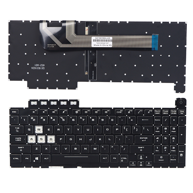 RGB Backlit US Layout Laptop Keyboard for Asus ROG Strix GL503 GL503V GL503VD GL503VM Gaming Notebook Keyboard Replacement