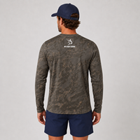 Chemise de pêche à manches longues avec logo personnalisé, protection solaire UPF 50, séchage rapide, protection UV