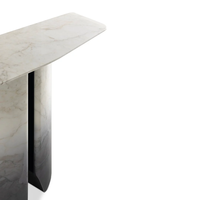 Table de console en marbre naturel de design moderne et luxueux pour salon, entrée, couloir, décoration intérieure de maison et d'hôtel