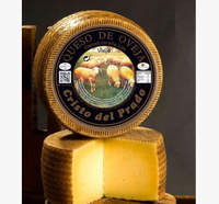 Nouveau Fromage Tendances Quesos Cristo Del Prado, Fromage Dur Spécial Vieilli, Demi-Lunes de Lait de Brebis Brut, Emballé Sous Vide, Boîte Laitière Fermentée 1,4 kg
