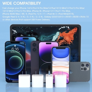 อะแดปเตอร์ชาร์จเร็ว PD แบบปลั๊ก US ราคาส่ง 20W สำหรับ <span class=keywords><strong>iPhone</strong></span> <span class=keywords><strong>14</strong></span>/<span class=keywords><strong>14</strong></span> <span class=keywords><strong>Pro</strong></span> <span class=keywords><strong>Max</strong></span>/13 Mini/13 <span class=keywords><strong>Pro</strong></span> <span class=keywords><strong>Max</strong></span>/12 <span class=keywords><strong>Pro</strong></span> <span class=keywords><strong>Max</strong></span>/11 <span class=keywords><strong>Pro</strong></span> - Product Image 6