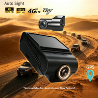 Caméra embarquée 2K+1080P WiFi avec enregistrement en boucle, capteur G, surveillance de stationnement, détection de mouvement, enregistreur vidéo grand angle, garantie 1 an pour voiture