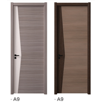 Porte d'entrée moderne en bois massif, coupe-vent, à battants, surface finie, pour appartements, marque HYLIGHT, avec réduction exceptionnelle