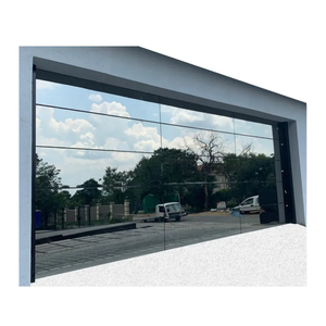Kunden spezifischer moderner automatischer Garagentor-Rahmen aus industrieller Aluminium legierung mit wasserdichtem Milchglas für Villen und Lager - Product Image 6