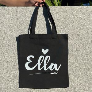 Sac fourre-tout en toile écologique de qualité supérieure avec logo personnalisé, sac de shopping haut de gamme - Product Image 3