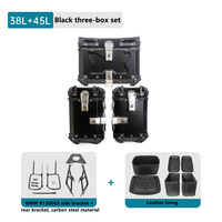HSM pour 1300GS Top Case en alliage d'aluminium pour moto, porte-bagages 38L 45L de capacité pour rénovation/mise à niveau