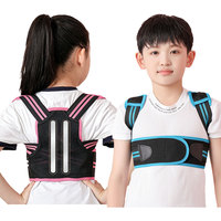 Correcteur de posture réglable en polyester pour enfants Aofit, respirant, portable, soutien des épaules pour l'école, confortable, attelle dorsale