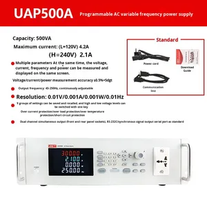 UNI-T UAP1000A แหล่งจ่ายไฟ AC |   ความจุ 1000VA อินพุต 85-265VAC ตัวแปลงความถี่แบบปรับได้สองช่องสัญญาณ ความถี่สูง - Product Image 5