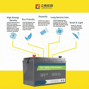 แบตเตอรี่ลิเธียม LiFePO4 แบบ Deep Cycle สำหรับรถยนต์ไฟฟ้า 12V 100Ah 150Ah 200Ah 300Ah สำหรับ RV/เรือยอชท์/เรือ/โซลาร์เซลล์/รถกอล์ฟ/UPS - Product Image 5