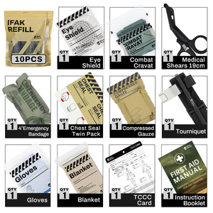 犀牛救援室外防水战术生存创伤Ifak袋急救急救箱 - Product Image 4
