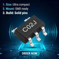 NYFEA SN74LVC1G02DBVR TI Circuito Integrado Lógico Original de Puerta NAND de 2 Entradas y un Solo Canal, Salida Push-Pull de 1.65V-5.5V para Control de Hogar Inteligente