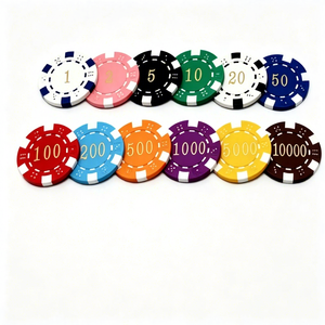 Fichas <span class=keywords><strong>de</strong></span> Póker con Logotipo Personalizado Grabadas con Láser para <span class=keywords><strong>Casino</strong></span>, Tienda <span class=keywords><strong>de</strong></span> Regalos, Venta al por Mayor y Menor, para Uso en Mesas <span class=keywords><strong>de</strong></span> Juego - Product Image 3