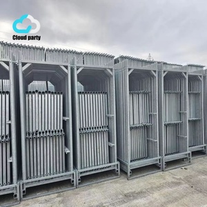 Échafaudage de construction en tube tubulaire pour façade, système <span class=keywords><strong>tour</strong></span>, avec cadre en H, d'<span class=keywords><strong>occasion</strong></span> à prix abordable, à vendre - Product Image 5