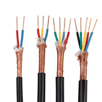 Câble de commande flexible à conducteur en cuivre résistant à la chaleur, double blindage, gaine en PVC KVVP, pour applications diverses
