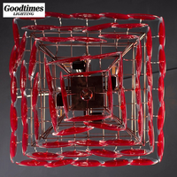 Luminaires de plafond en verre modernes de luxe, design en fer, pour chambre à coucher, restaurant, salon, hôtel, installation pour usage domestique