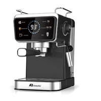 Cafetera Espresso Anbolife de 20 Bares con Portafiltro de 52 mm, Caldera con Calentador de Leche, Compacta, OEM, ODM