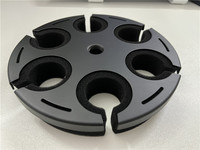 Support de microphone professionnel OEM, support de micro à main, support de micro en métal, support de table pour 6 micros, pince de suspension avec pare-brise en mousse