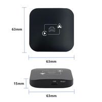 Adaptateur sans fil CarPlay Android Auto portable, mini-boîtier 2DIN intégré, Plug&Play, connexion automatique BT/WiFi, dongle USB OEM, 1 an