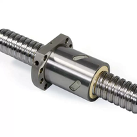 Vis à billes à bride en acier inoxydable de haute précision avec joints de déflecteur et filetage roulé pour roulement à mouvement linéaire de routeur CNC