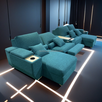 Elektrisches Relaxsofa-Set für Villa-Heimkino – Modulares Stoffsofa für Medienzimmer und Kinositzplätze